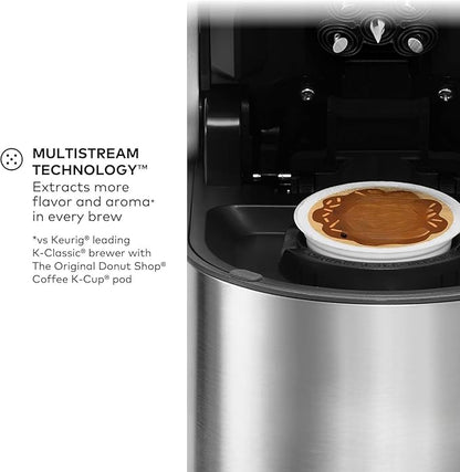 KeurigK Plus Single Serve Coffee Maker, MultiStream Technology, Customizable Strength and Temperature Settings, Programmable, 78oz Removable Reservoir, Stainless Steel