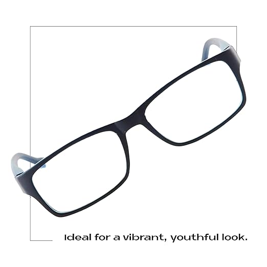 Readerest Blue Light Blocking Reading Glasses (Blue, 1.50 Magnification) Computer Eyeglasses With Thin Reflective Lens, Antiglare, Eye Strain, UV Protection, Stylish For Men And Women