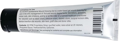 SilvrSTAT First Aid Kit Gel | 32 PPM Silver Healing Wound Dressing Solution | SilverSol Ag₄O₄ Particles | 3 oz
