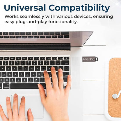 Centon Electronics DataStick Pro USB 2.0 Flash Drive, 2 GB, 100 USB Flash Drives, 100 Bulk Pack, Grey