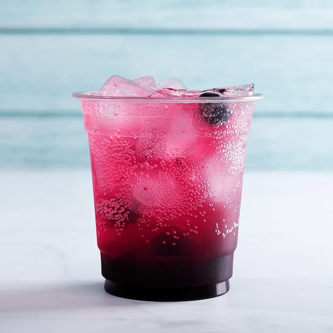 Karat [1000 ct] 8oz Plastic Cups, Clear Disposable Cold Cup for Iced Coffee, Soda, and Juice | 78mm (C-KC8)