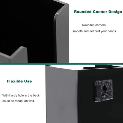 Tirifer Disposable Paper Cup Dispenser, Acrylic Coffee Cup and Lid Storage Organizer Holder, Coffee Milk Tea Shop Restaurant Accessories Christmas Party Supplies, 3 Compartments