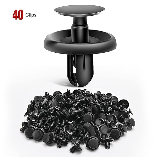 Nilight 40PCS Nylon Engine Under Cover Push-Type Retainer Clips Replaces 90467-07201 OEM Replacement Fasteners