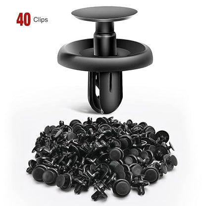 Nilight 40PCS Nylon Engine Under Cover Push-Type Retainer Clips Replaces 90467-07201 OEM Replacement Fasteners