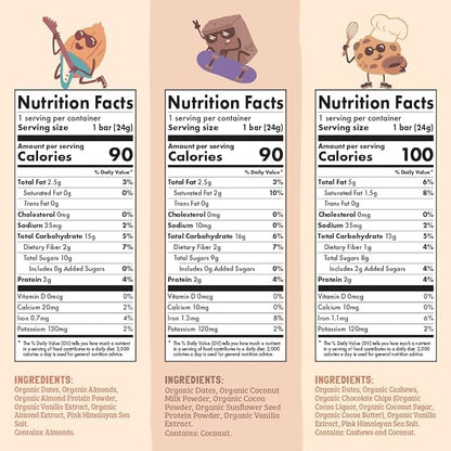 Skout Organic Dessert Inspired Kids Snack Bar Variety Pack (18 Pack) | Organic Kids Snack Bars | School Snacks & Lunch Snacks | Vegan & Paleo | Gluten, Dairy, Grain Free…
