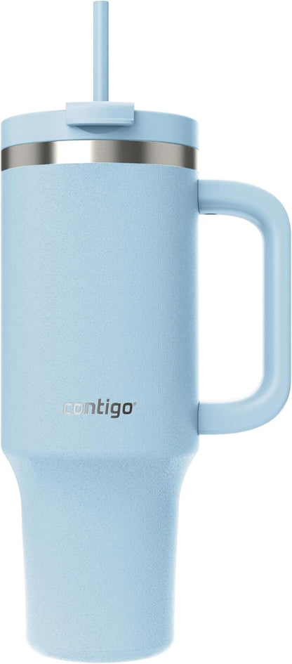 Contigo Streeterville 40oz Tumbler, Stainless Steel Vacuum Insulated, Leak-Proof, Cold for 29 Hours, Glacier