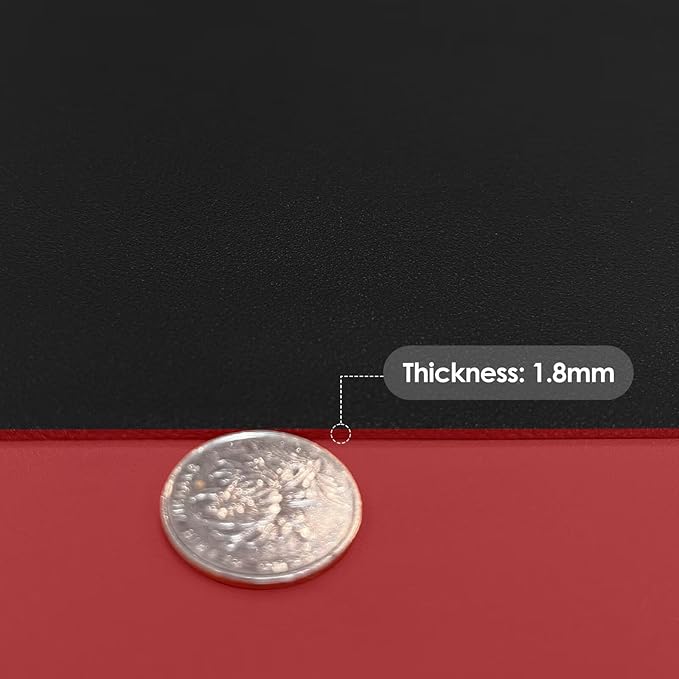 Table Pad for Dining Room Table - Can Be Used On Both Sides Waterproof and Easy to Clean Good Flatness Used for Dining Table(Black+Wine Red 44x72)