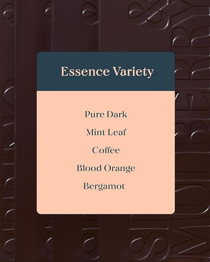 Spring & Mulberry Healthy Dark Chocolate Bars Sugar Free - Date Sweetened Chocolate Gift Box - Healthy Bars, Gluten Free & Vegan - All Bar Holiday Chocolates Gift Set