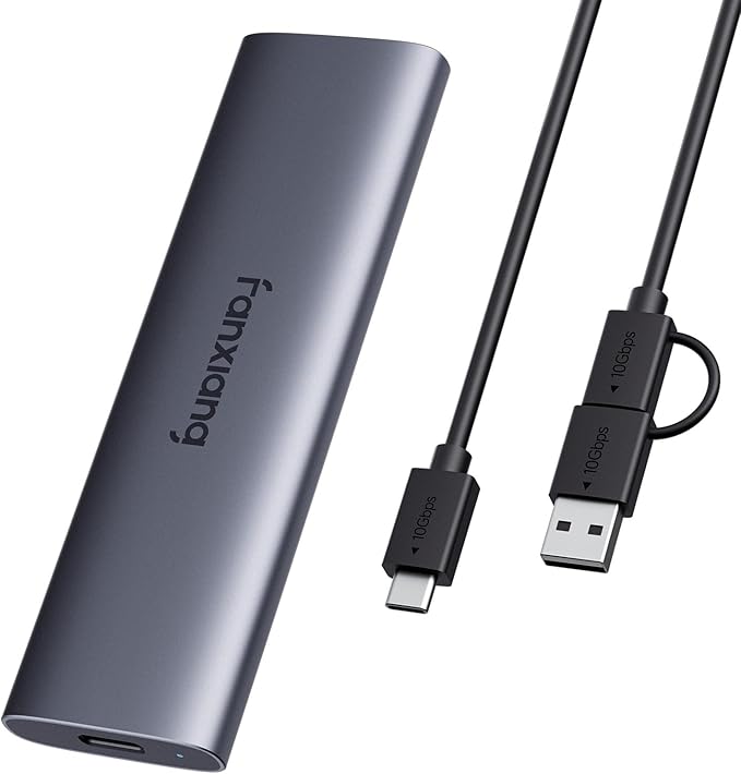 fanxiang 500GB External SSD - Portable SSD External Solid State Drive, 1000MB/s, USB 3.2 Gen2 Type-C, Aluminum Alloy, External Hard Drive for iPhone15/16/17,Android, Mac, Windows (PS1008-NEW)
