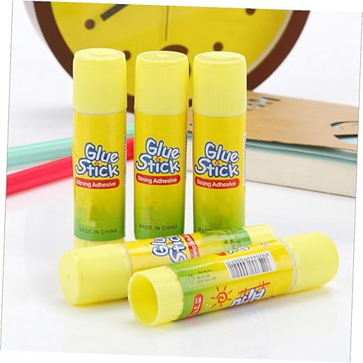 12pcs Solid Glue Sticks Strong Adhesive Portable for School Office Student Use White Craft Supplies