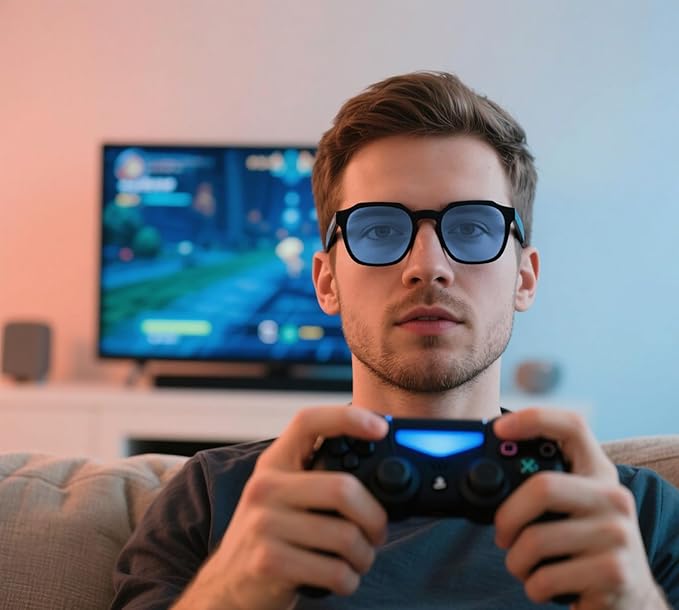 99.9% Blue Light Blocking Glasses For Men Women Anti-Fatigue Computer Gaming Sleep Glasses Reduce Eye Strain