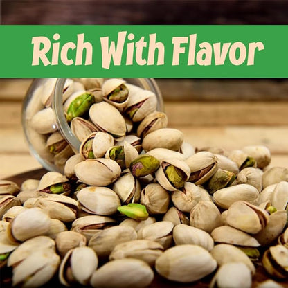 Sincerely Nuts Large Pistachios Roasted Unsalted in Shell 3 LB Bag Healthy Snack Food Great for Cooking Source of Fiber, Protein, Vitamins Minerals Gourmet Kosher Gluten Free