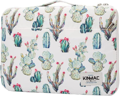 Kinmac 360 Degree Protective Laptop Sleeve Case Bag with Handle for MacBook Air 15 inch and 15 inch-15.6 inch HP Lenovo Dell ASUS Acer Notebook Computer (Cactus)