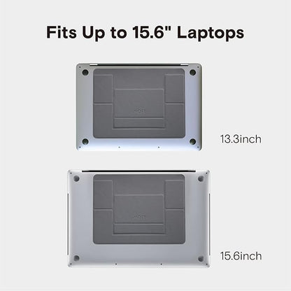 MOFT Laptop Stand for Desk, Adhesive MacBook Computer Stand with 2 Adjustable Viewing Angles, Foldable and Portable Laptop Riser Compatible with 11"-16" Laptops, Starry Grey(Adhesive Version)