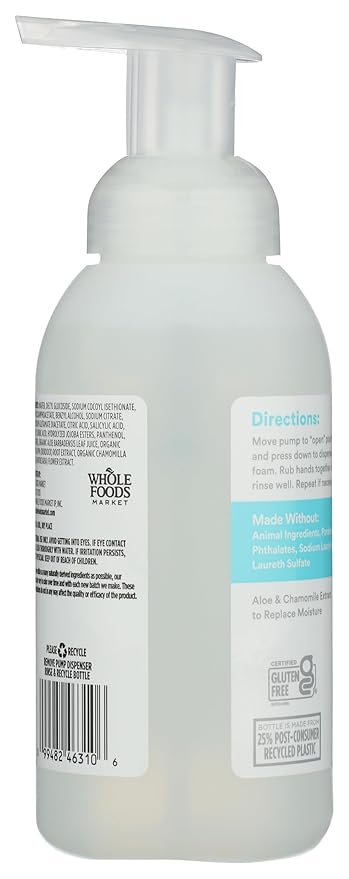 365 by Whole Foods Market, Foaming Hand Soap, Fragrance Free, 12 Fl Oz
