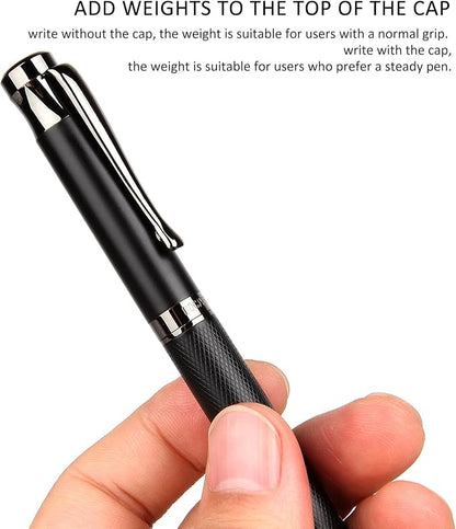 Liquid Ink Rollerball Pens - Fine Line Nice pen, Writing Pens for Journal and Office Supplies, Fancy Pen Gift Box for Father's Day or Mother's Day And Other Festivals(Blue)