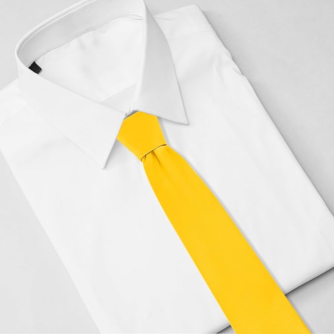 Black Ties For Men Solid Pure Color Formal Neckties 3.15" (8CM) Men's Tie for Business and Wedding with Gift Box