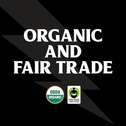 Death Wish Coffee, Organic and Fair Trade Dark Roast Ground Coffee, 16 oz