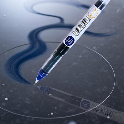 Blue Gel Pens Pack of 6 | 0.6mm Smooth Writing Rollerball Pen | Premium German Ink | Ergonomic Grip | Quick-Dry | Ideal for Students & Office Use