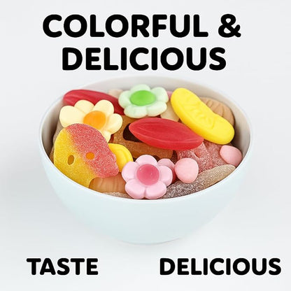 Swedish Candy sweet and sour pick n mix 1 lb including BUBS, Skulls, Swedish Fish and Sour Gummies, great for Chrismas Candy