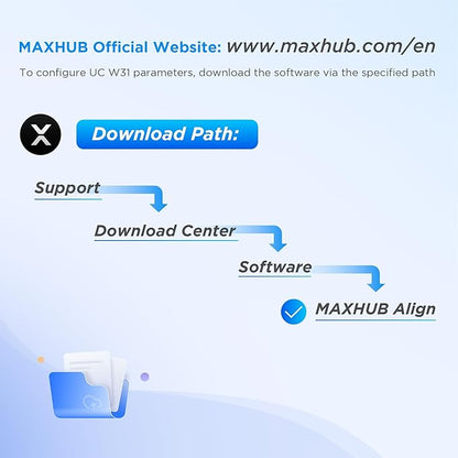 MAXHUB 4K USB Video Conference Camera - 120° Wide Angle, Auto Framing Webcam for Mac PC Meetings, 1/2.3" CMOS Sensor Noise Reduction, USB Type-C Connect Laptop PC, Certified for Microsoft Teams