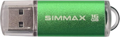USB Flash Drives 5 Pack 16GB USB 2.0 Flash Drive Memory Stick Thumb Drive Pen Drive with Led Indicator (Blue Green Black Red Purple)