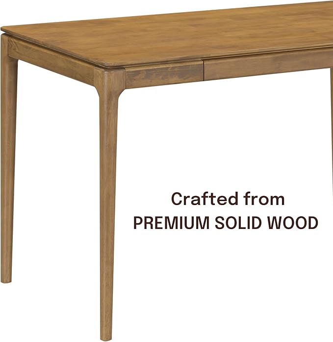 NTC Mingle Console Table 47" – Modern Desk with Drawer, Water & Heat Resistant Tabletop, Teak Look