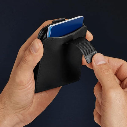 Distil Union Wally Bifold 5.0 Premium RFID Wallet with Titanium Money Clip - Slim Bifold Wallet for Men, Full Grain Leather, Minimalist RFID Card Holder - Holds 14 Cards & 30 Bills - Black