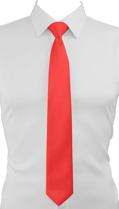 trilece Ties for Men - Men's Solid Color Ties - Formal Neckties for Men - Neck Tie for Man