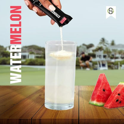 Golf Hydration Watermelon Electrolyte Powder – Sugar Free Drink Mix Packets – Golf Accessories for Men & Women – Golf Gifts – 20 Stick Packs