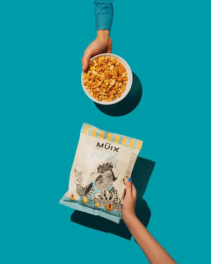Müix Snacks, Special Flavor Trail Mix, Rustic Mix, Mix Snacks (Salty Corn, Salty Baby Beans, BBQ Crunchies, Salty XL Corn) - 2.3 Ounce Bags (Pack of 16 Bags)