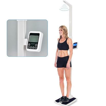 Professional Digital Physicians Scale，Ultrasonic Height and Weight Scale，Multifunctional Medical Measuring Scale for Weight and Height Measurement,Weight Capacity 440 lbs / 35.4”-78.7”