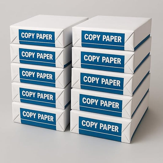 Generic Multipurpose Copy Printer Paper, 20 lb, 8.5 x 11 Inches, 10 Reams (5,000 Sheets), 92 Bright, White