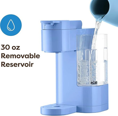 KeurigK K-Express Essentials Single-Serve KCup Pod Coffee Maker 3 Cup Sizes Fast Fresh Brew 30oz Removable Water Reservoir Travel Mug Friendly Maintenance Alert Space-Saving (Bluebell)