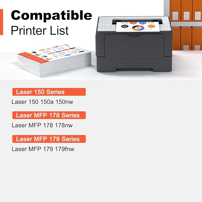 v4ink 116A Toner Cartridge 4 Pack Replacement for HP 116A W2060A W2061A W2062A W2063A use with HP Color Laser 150a 150nw MFP 178nw 178nwg 179fnw 179fwg Printer Ink (KCMY)