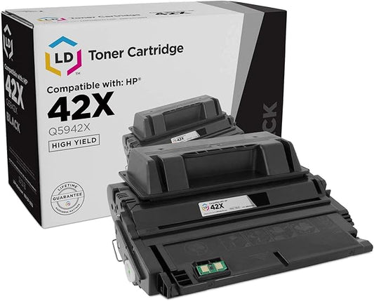 LD Products Replacement Toner Cartridge Compatible with HP 42X Q5942X High Yield (Black) Compatible with HP Laserjet / Multifunction Printers 4250, 4250tn, 4350n, 4250dtn, 4350, 4350tn, 4250dtnsl