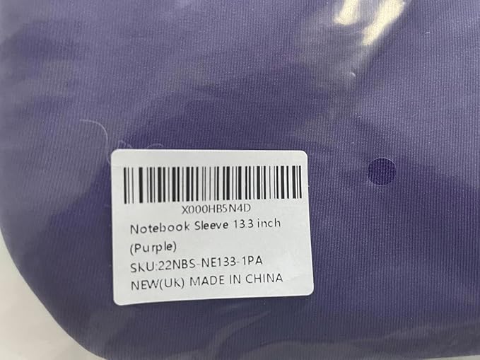 Arvok 11 11.6 12 Inch Laptop Sleeve Case for MacBook Air 12, Water-Resistant Neoprene Notebook Computer Tablet Sleeve, Carrying Bag Cover for Chromebook/HP/Dell/Lenovo/Asus/Acer, Purple