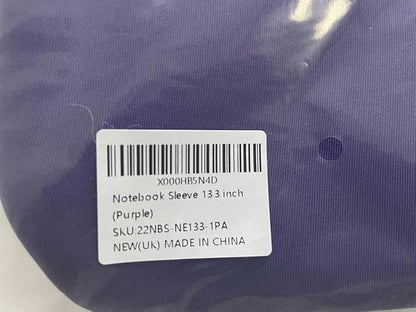 Arvok 11 11.6 12 Inch Laptop Sleeve Case for MacBook Air 12, Water-Resistant Neoprene Notebook Computer Tablet Sleeve, Carrying Bag Cover for Chromebook/HP/Dell/Lenovo/Asus/Acer, Purple