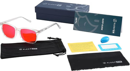 100% Blue Light Blocking Glasses - Women + Men - Better Sleep - Anti Eye Strain Protection - Computer Screens Gaming