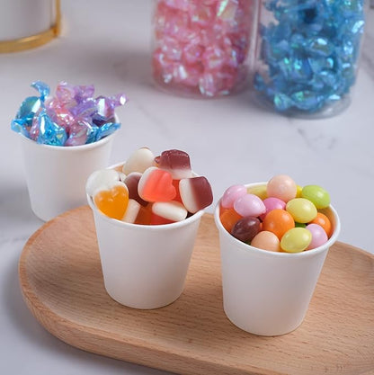 Lamosi 300 Pack 3 oz Paper Cups for Bathroom, Disposable Small Mouthwash Cup, 3oz Mini Espresso Cups for Travel, Party, Picnics, Home, Applicable to Cup Dispenser