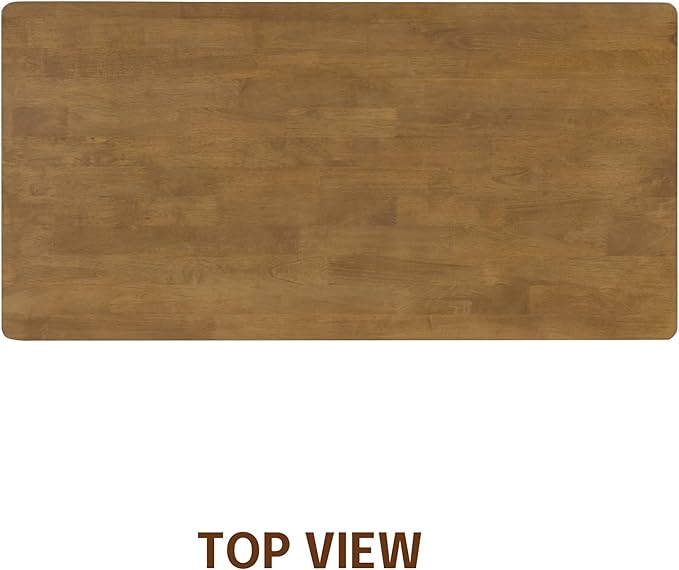 NTC Mingle Console Table 47" – Modern Desk with Drawer, Water & Heat Resistant Tabletop, Teak Look