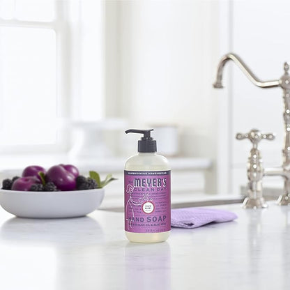 MRS. MEYER'S CLEAN DAY Liquid Hand Soap, Cruelty Free, Plum Berry Scent, 12.5 oz- Pack of 3
