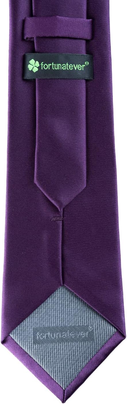Mens Solid Satin Mens Tie With Hanky,Handmade Neckties For Men