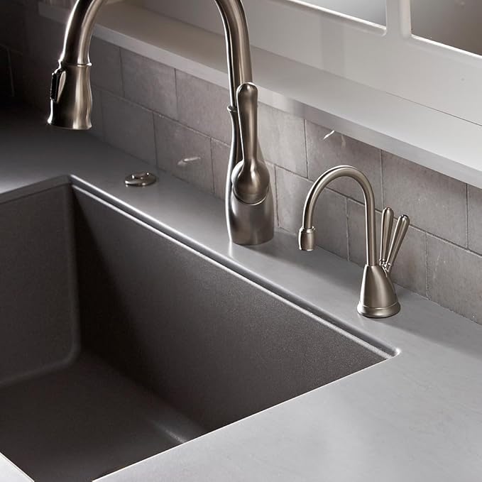InSinkErator View Instant Hot & Cold Water Dispenser - Faucet & Tank, Satin Nickel, HC-View-SN 10.00 x 11.50 x 0.00 inches