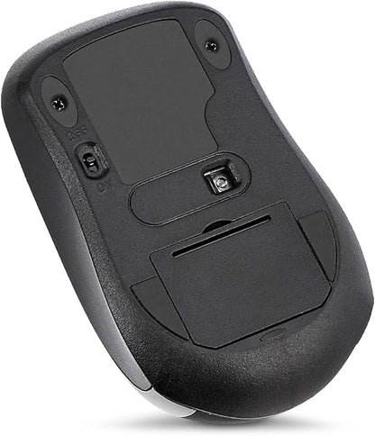 Amazon Basics 2.4 Ghz Wireless Optical Computer Mouse with USB Nano Receiver, Black, 30 Pack