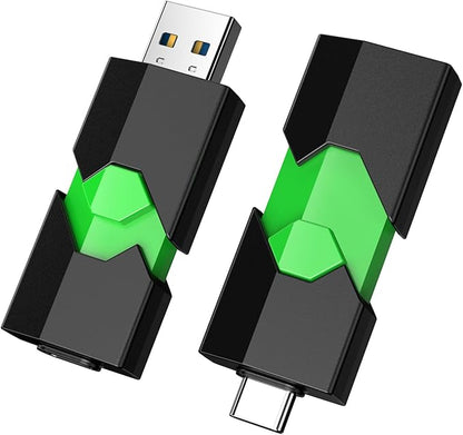 K&ZZ 512GB USB C Flash Drives 1 Pack Type C USB A Dual Port Flash Drive Photo Stick USB Thumb Drive 2 in 1 USB 3.0 Flash Drive Memory Stick for Phone/Pad/Laptop/Desktop