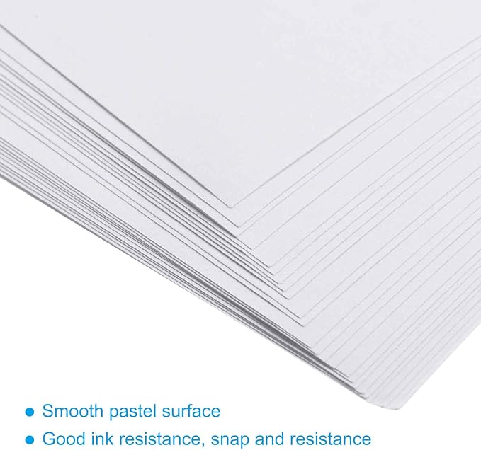 MECCANIXITY 50 Sheets Colored Copy Paper 16.5 x 11.7 Inch Printer Paper 80gsm White for Office Printing, Document Copying, Invitations, Forms, Art Projects