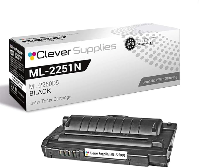 CS Replacement Toner Cartridge Compatible with Samsung ML-2251N ML-2250D5 Black