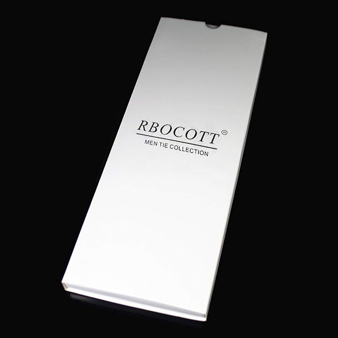 RBOCOTT 2.4" Solid Color Skinny Tie for Men Slim Necktie(6cm)