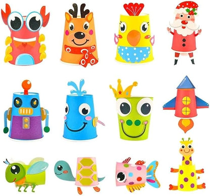 Disposable Paper Cups, 60pcs Green Paper Cups For DIY Wedding Party Picnic BBQ Travel and Event 8OZ (Green)